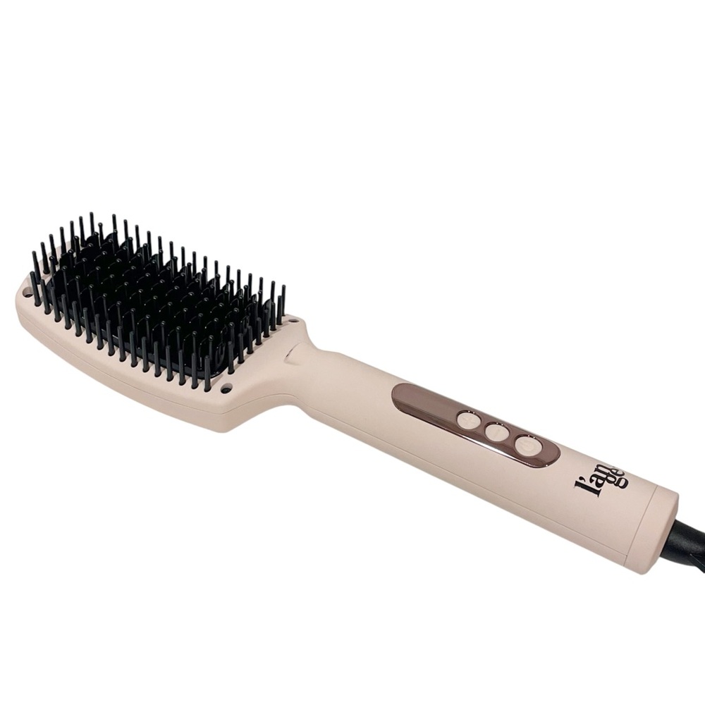 L’ange Pink Le Vite Ceramic Straightening‎ Brush Hair Tool Beauty
